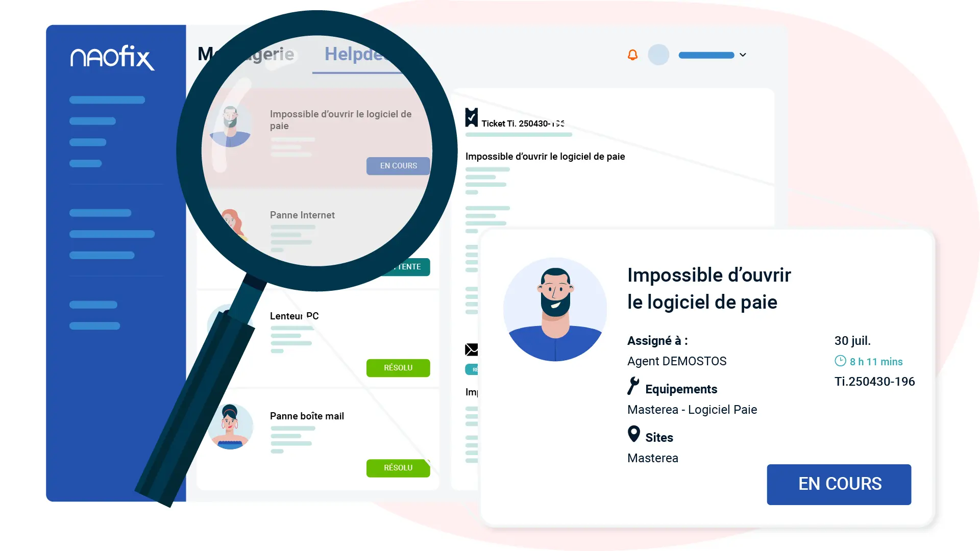 Outil de ticketing informatique Naofix